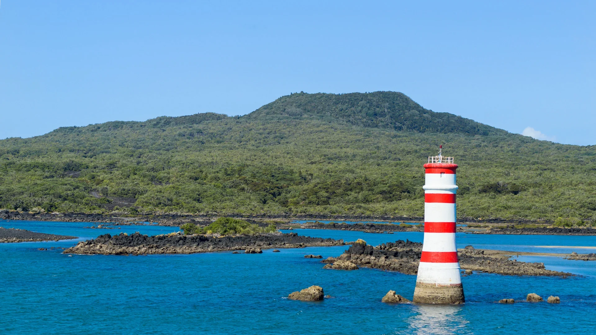 Rangitoto Island in Auckland, New Zealand