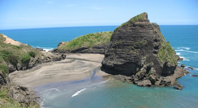 Piha Beach in Auckland, New Zealand
