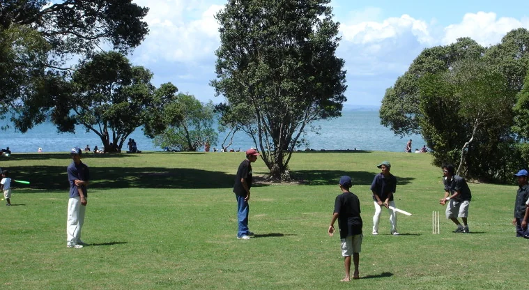 Cornwallis Beach & Wharf in Auckland, New Zealand
