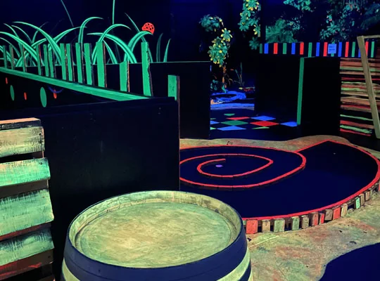 Gloputt Mini Golf in Auckland, New Zealand