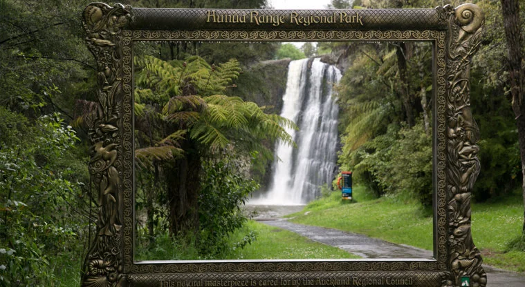 Hunua Falls in Auckland, New Zealand